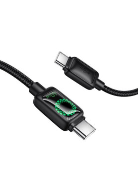 Hoco USB 2.0 Cable USB-C male - USB-C 60W Μαύρο 1.2m 311837