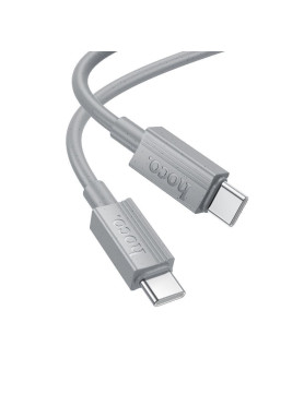 Hoco X107 USB 2.0 Cable USB-C male - USB-C 60W Γκρι 1m