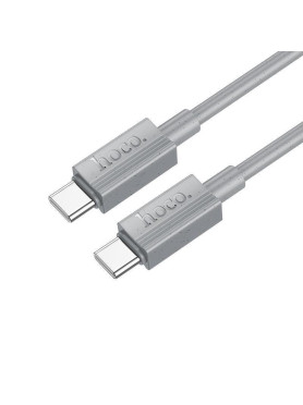Hoco X107 USB 2.0 Cable USB-C male - USB-C 60W Γκρι 1m