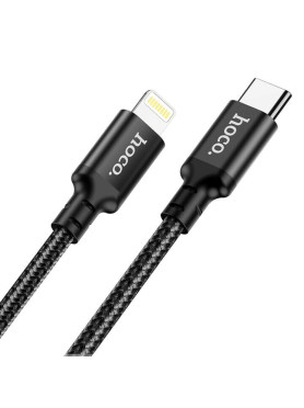 Hoco X14 Double Speed Braided USB-C to Lightning Cable 20W Μαύρο 2m