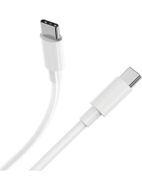 Hoco X51 USB 2.0 Cable USB-C male - USB-C 100W PD Λευκό 2m HC-X51WH
