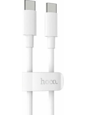 Hoco X51 USB 2.0 Cable USB-C male - USB-C 100W PD Λευκό 2m HC-X51WH