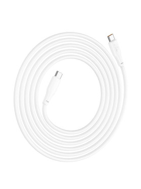 Hoco X93 Force USB 3.2 Cable USB-C male - USB-C 60W Λευκό 2m HC-X932CC-WH