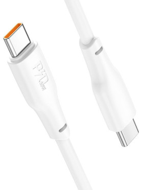 Hoco X93 Force USB 3.2 Cable USB-C male - USB-C 60W Λευκό 2m HC-X932CC-WH