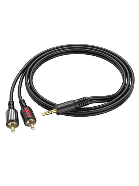 Borofone Καλώδιο Ήχου 3.5mm male - RCA male Μαύρο 1.5m BL11