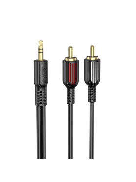 Borofone Καλώδιο Ήχου 3.5mm male - RCA male Μαύρο 1.5m BL11