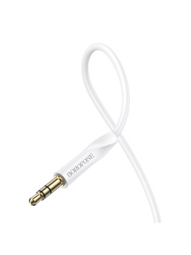 Borofone Καλώδιο Ήχου 3.5mm male - 3.5mm male Λευκό 1m Bl16