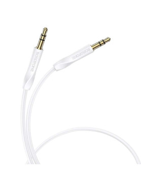 Borofone Καλώδιο Ήχου 3.5mm male - 3.5mm male Λευκό 1m Bl16
