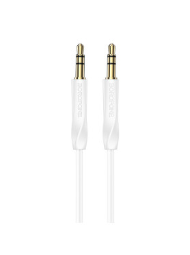 Borofone Καλώδιο Ήχου 3.5mm male - 3.5mm male Λευκό 1m Bl16