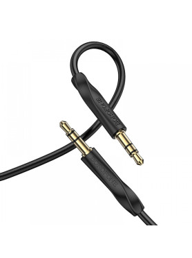 Borofone Καλώδιο Ήχου 3.5mm male - 3.5mm male Μαύρο 1m Bl16