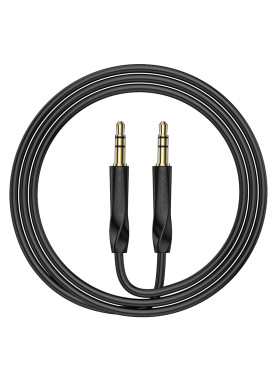 Borofone Καλώδιο Ήχου 3.5mm male - 3.5mm male Μαύρο 1m Bl16