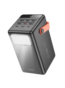 Hoco J142 Power Bank 100000mAh 22.5W με 6 Θύρες USB-A και 2 Θύρες USB-C Power Delivery Μαύρο
