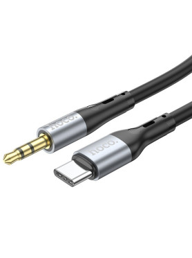 Hoco UPA22 USB 2.0 Cable USB-C male - 3.5mm Μαύρο 1m