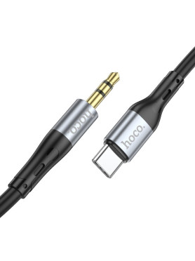 Hoco UPA22 USB 2.0 Cable USB-C male - 3.5mm Μαύρο 1m