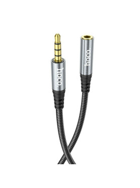 Hoco Καλώδιο Ήχου TRRS 3.5mm male - 3.5mm female Μαύρο 1m UPA20