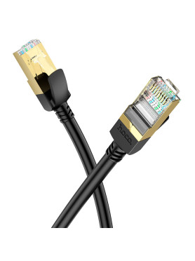 Hoco U/UTP Cat.6 (Gigabit) Καλώδιο Δικτύου Ethernet 1m Μαύρο