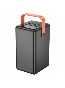 Hoco J142 Power Bank 100000mAh 22.5W με 6 Θύρες USB-A και 2 Θύρες USB-C Power Delivery Μαύρο