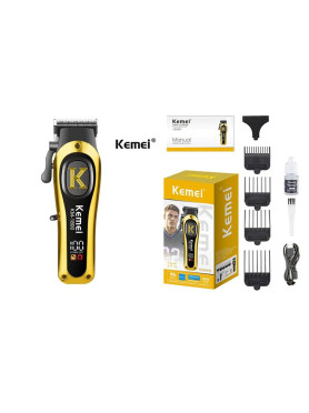Kemei Επαγγελματική Επαναφορτιζόμενη Κουρευτική Μηχανή KM-1800