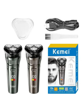 Kemei KM-2804 Ξυριστική Μηχανή Προσώπου Επαναφορτιζόμενη / Με Καλώδιο
