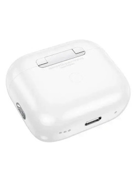Hoco EW81 Earbud Bluetooth Handsfree Ακουστικά με Αντοχή στον Ιδρώτα και Θήκη Φόρτισης Διάφανο