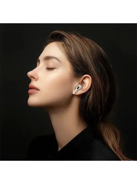 Hoco EW81 Earbud Bluetooth Handsfree Ακουστικά με Αντοχή στον Ιδρώτα και Θήκη Φόρτισης Διάφανο
