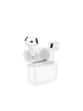 Hoco EW84 Earbud Bluetooth Handsfree Ακουστικά με Αντοχή στον Ιδρώτα και Θήκη Φόρτισης Λευκά