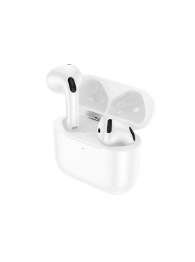 Hoco EW84 Earbud Bluetooth Handsfree Ακουστικά με Αντοχή στον Ιδρώτα και Θήκη Φόρτισης Λευκά