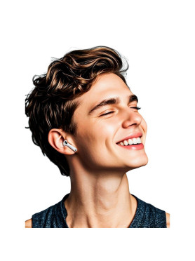 Hoco EW84 Earbud Bluetooth Handsfree Ακουστικά με Αντοχή στον Ιδρώτα και Θήκη Φόρτισης Λευκά