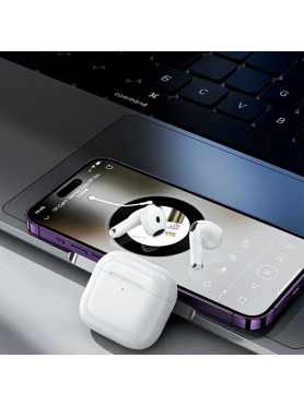 Hoco EW84 Earbud Bluetooth Handsfree Ακουστικά με Αντοχή στον Ιδρώτα και Θήκη Φόρτισης Λευκά