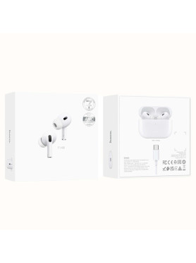 Hoco EW63 In-ear Bluetooth Handsfree Ακουστικά με Θήκη Φόρτισης Λευκά