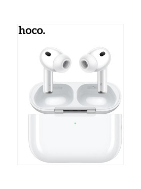 Hoco EW98 In-ear Bluetooth Handsfree Ακουστικά με Θήκη Φόρτισης Λευκά