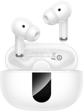 Hoco EQ26 In-ear Bluetooth Handsfree Ακουστικά με Θήκη Φόρτισης Λευκά