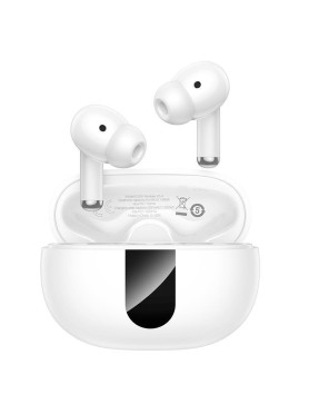 Hoco EQ26 In-ear Bluetooth Handsfree Ακουστικά με Θήκη Φόρτισης Λευκά