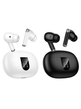 Hoco EQ26 In-ear Bluetooth Handsfree Ακουστικά με Θήκη Φόρτισης Λευκά
