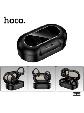 Hoco EQ29 In-ear Bluetooth Handsfree Ακουστικά με Θήκη Φόρτισης Μαύρα