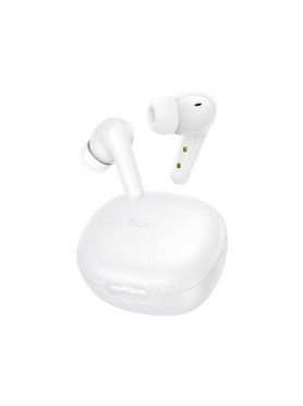 Hoco EQ100 In-ear Bluetooth Handsfree Ακουστικά με Θήκη Φόρτισης Λευκά