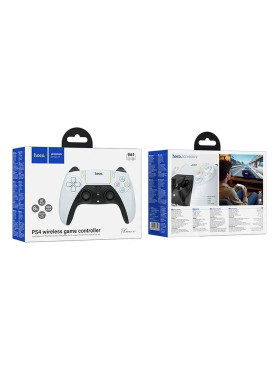 Hoco GA1 Phoenix Ασύρματο Gamepad για PC / PS4 Λευκό