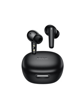 Hoco EQ100 In-ear Bluetooth Handsfree Ακουστικά με Θήκη Φόρτισης Μαύρα