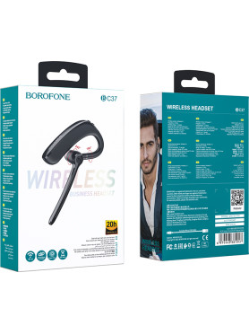 Borofone BC37 Imperor In-ear Bluetooth Handsfree Ακουστικό Μαύρο