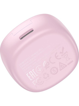 Hoco EW111 Kids In-ear Bluetooth Handsfree Ακουστικά με Θήκη Φόρτισης Ροζ